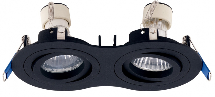 Spot dublu ajustabil alb/negru Leon 17x9x3,2 cm, metal, H0083 - Maxlight [6]