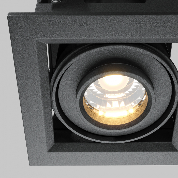 Spot LED 10W Incastrat, Maytoni, 650lm, Lumina Calda (3000K), Negru [2]