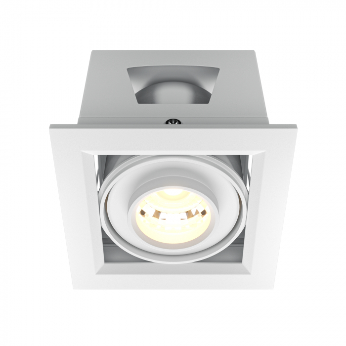 Spot LED 10W Incastrat, Maytoni, 750lm, Lumina Calda (3000K), Alb [1]