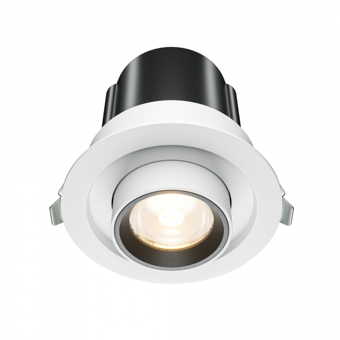 Spot LED 10W Incastrat, Maytoni, 780lm, Lumina Calda (3000K), Alb [1]