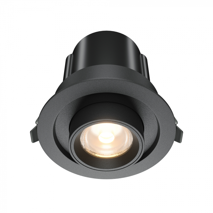 Spot LED 10W Incastrat, Maytoni, 780lm, Lumina Calda (3000K), Negru [1]
