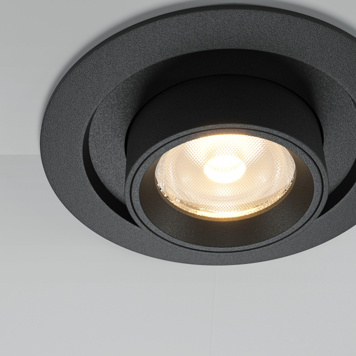 Spot LED 10W Incastrat, Maytoni, 780lm, Lumina Calda (3000K), Negru [3]