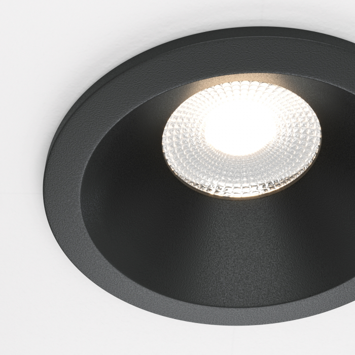 Spot LED 12W Incastrat, Dimabil, Maytoni, 930lm, Lumina Neutra (4000K), Negru [2]