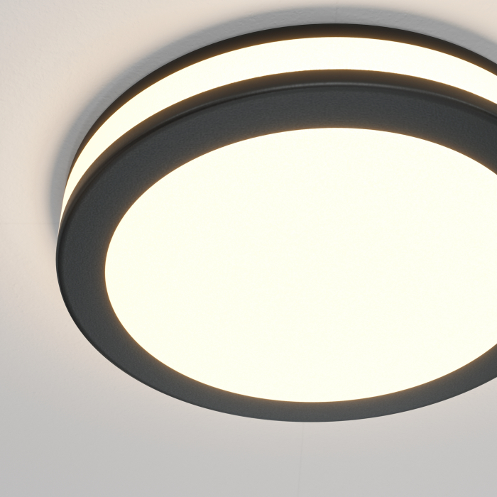 Spot LED 12W Incastrat, Maytoni, 750lm, Lumina Calda (3000K), Negru [2]