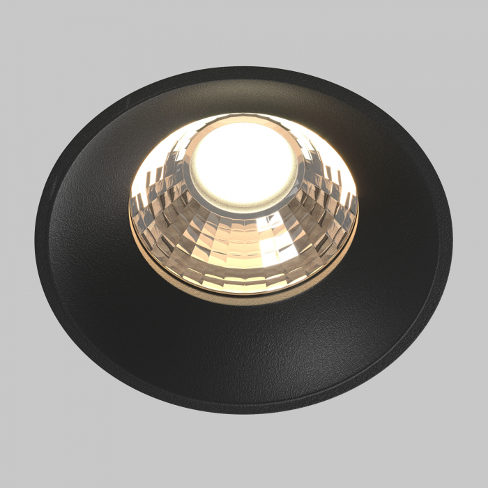 Spot LED 12W Incastrat, Maytoni, 880lm, Lumina Calda (3000K), Negru [2]
