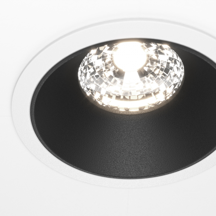 Spot LED 15W Incastrat, Maytoni, 1150lm, Lumina Neutra (4000K), Alb+Negru [2]