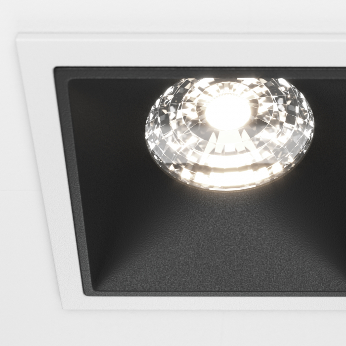 Spot LED 15W Incastrat, Maytoni, 1150lm, Lumina Neutra (4000K), Alb+Negru [2]