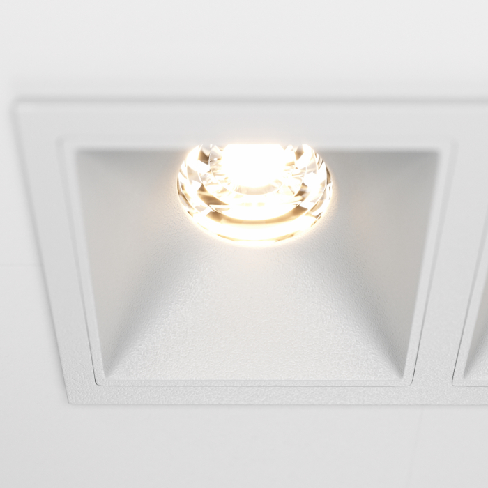 Spot LED 20W Incastrat, Maytoni, 1000lm, Lumina Calda (3000K), Alb [2]