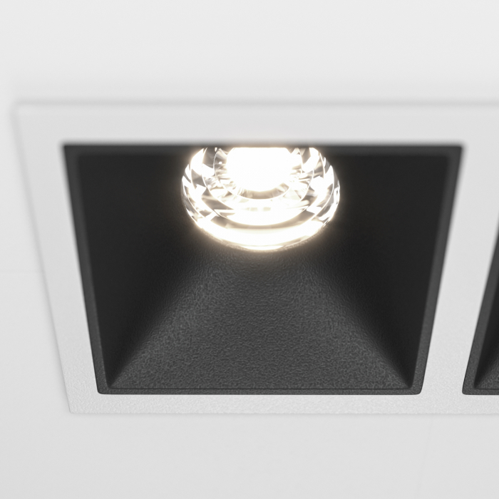 Spot LED 20W Incastrat, Maytoni, 1100lm, Lumina Neutra (4000K), Alb+Negru [2]