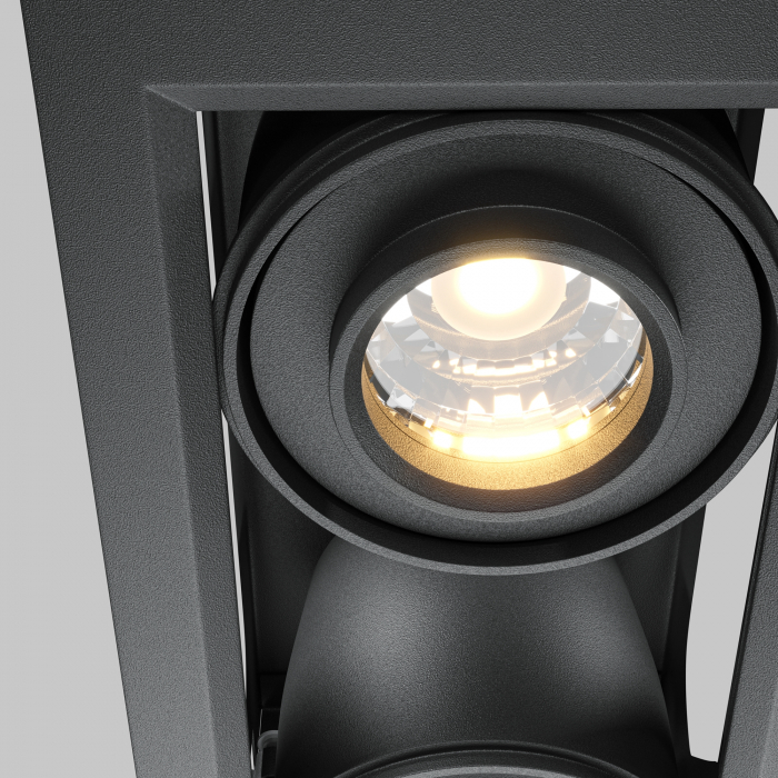Spot LED 20W Incastrat, Maytoni, 1300lm, Lumina Calda (3000K), Negru [2]