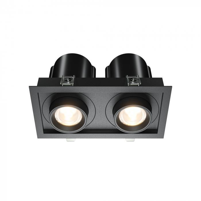 Spot LED 20W Incastrat, Maytoni, 1450lm, Lumina Calda (3000K), Negru [1]