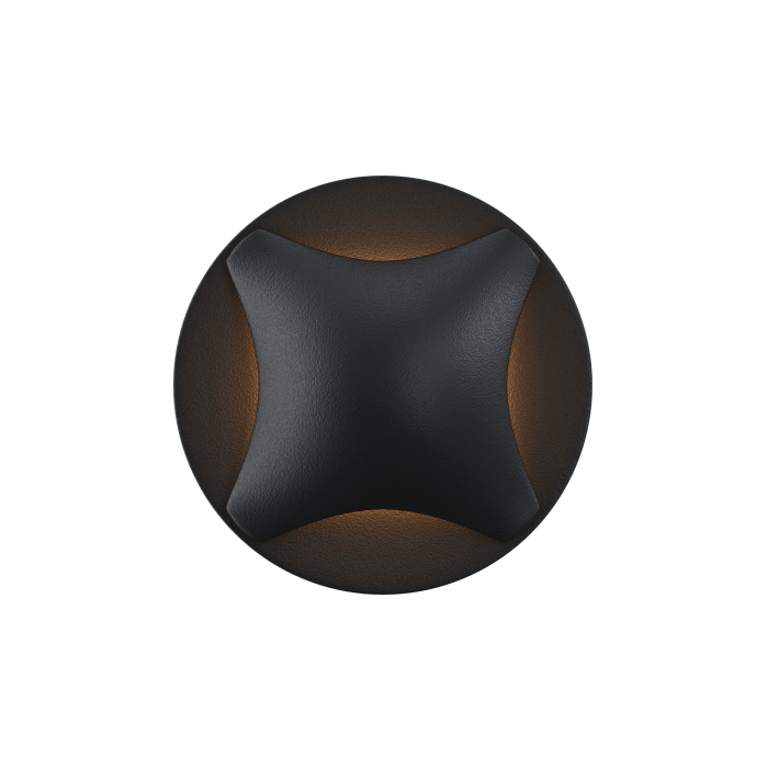 Spot LED 3W Incastrat, Exterior, Maytoni, 60lm, Lumina Calda, Negru [1]
