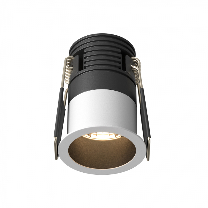 Spot LED 5W Incastrat, Maytoni, 230lm, Lumina Calda (3000K), Negru+Alb [1]
