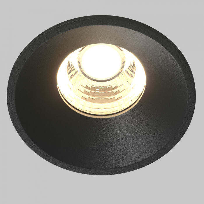 Spot LED 7W Incastrat, Maytoni, 450lm, Lumina Calda (3000K), Negru [2]