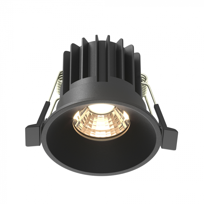 Spot LED 7W Incastrat, Maytoni, 450lm, Lumina Calda (3000K), Negru [1]