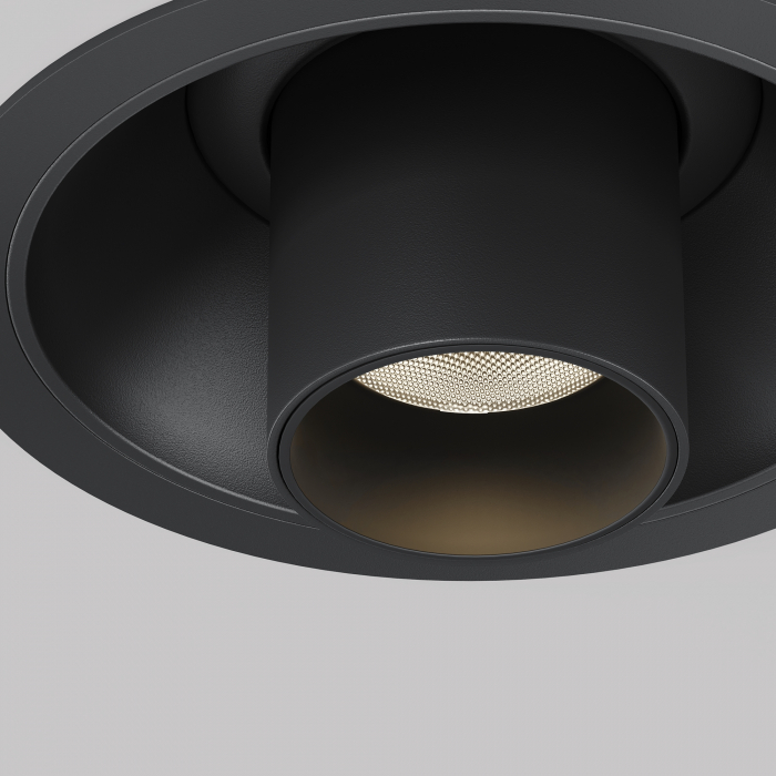 Spot LED 7W Incastrat, Maytoni, 460lm, Lumina Calda (3000K), Negru [2]