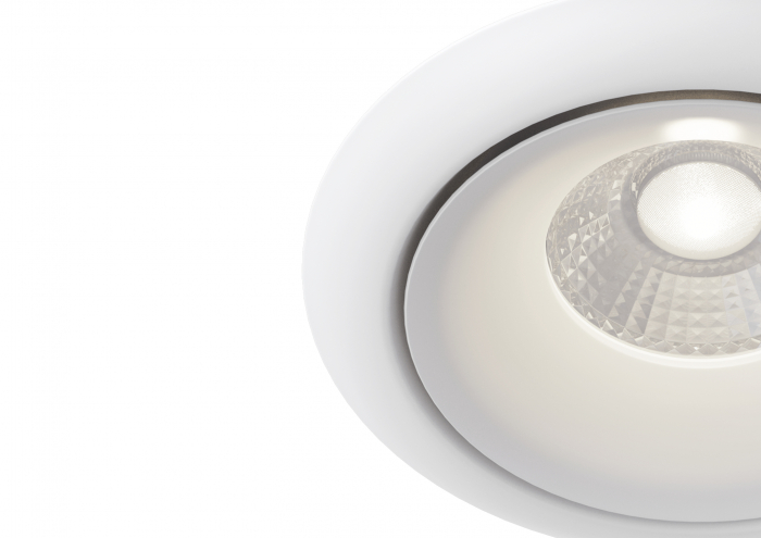 Spot LED 8W Incastrat, Maytoni, 650lm, Lumina Calda (3000K), Alb [2]