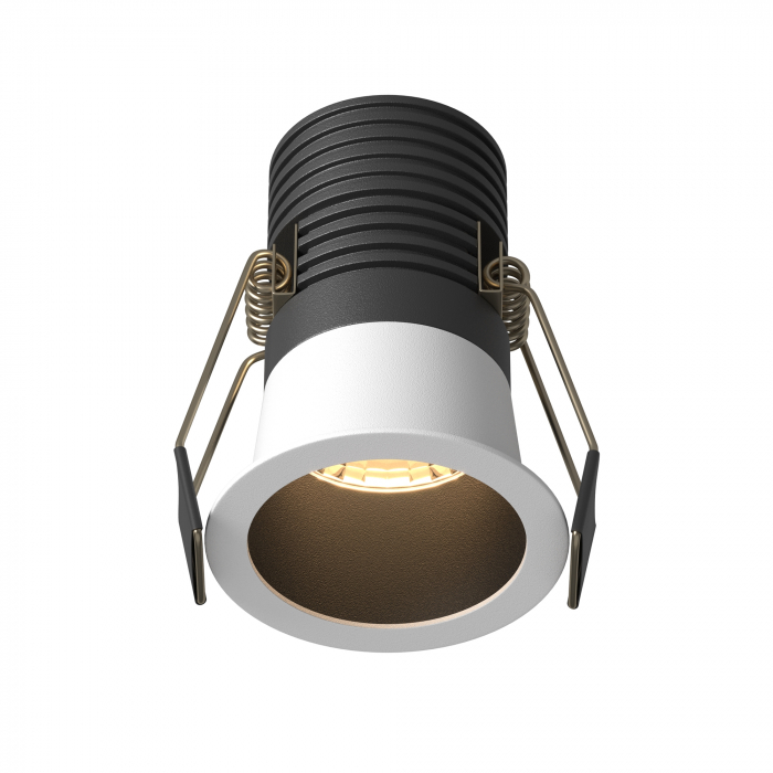 Spot LED 9W Incastrat, Maytoni, 700lm, Lumina Calda (3000K), Negru+Alb [1]
