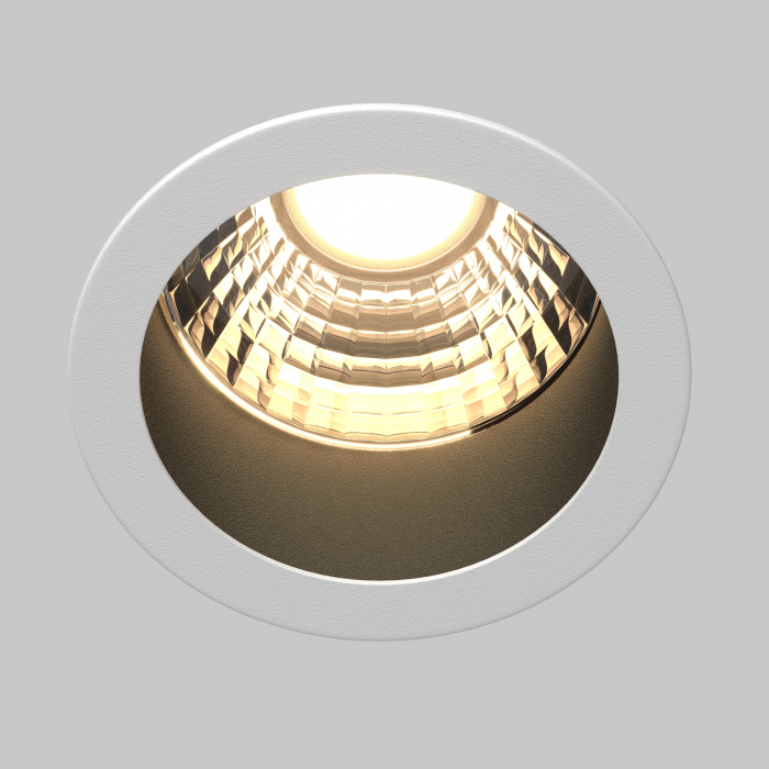 Spot LED 9W Incastrat, Maytoni, 700lm, Lumina Calda (3000K), Negru+Alb [2]
