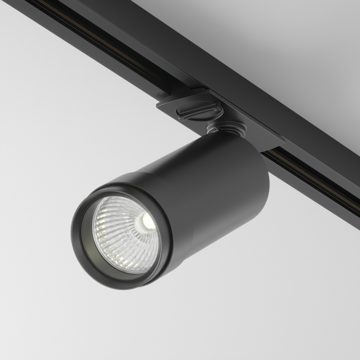 Spot LED pe Sina, 12W, Maytoni Focus Zoom, 900lm, Lumina Neutra (4000 K), Dimabil, Negru [1]