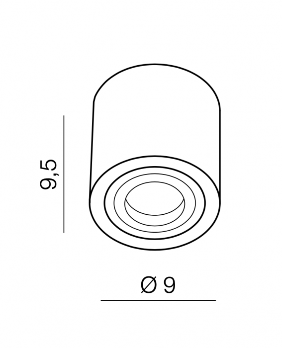 Spot lumina aplicat pentru baie Boga Ø9 cm crom/alb, design modern, AZ 2690 - Azzardo [3]