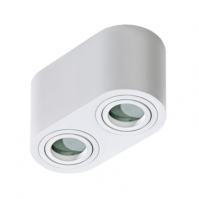Spot lumina aplicat pentru baie cu 2 becuri Boga 13 cm crom/alb, design modern, IP44, AZ 2817 - Azzardo [2]