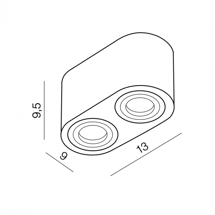 Spot lumina aplicat pentru baie cu 2 becuri Boga 13 cm crom/alb, design modern, IP44, AZ 2817 - Azzardo [3]