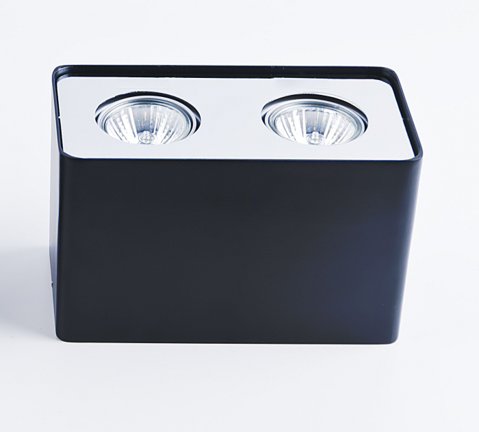 Spot lumina dublu aplicat tavan Omar 19,5 cm, metal diverse culori, design modern, AZ 1385 - Azzardo [1]