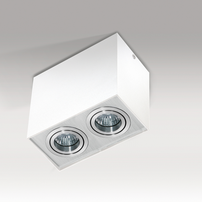 Spot lumina dublu patrat aplicat Bermu19,5 cm, metal diverse culori, design modern, AZ 1353 - Azzardo [7]