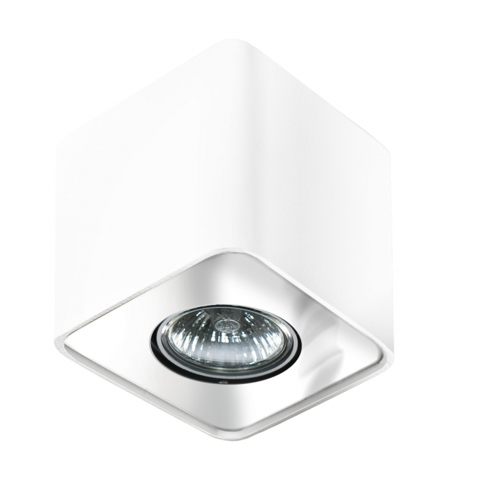 Spot lumina patrat aplicat tavan Omar 10,5x12 cm, metal diverse culori, design modern, AZ 0735 - Azzardo [1]