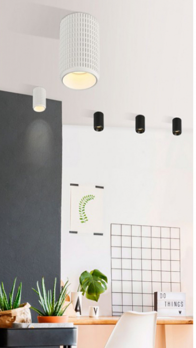 Spot lumina rotund aplicat negru/alb Aline Ø 6,5 cm, design modern, AZ 3121 - Azzardo [3]