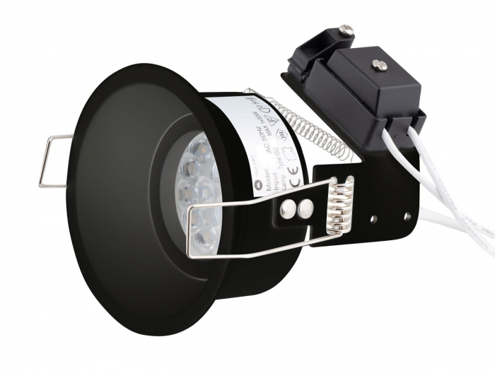 Spot negru rotund din metal Kedi Ø 8,2 cm, H0111 - Maxlight [5]