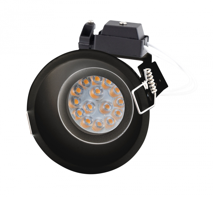 Spot negru rotund din metal Kedi Ø 8,2 cm, H0111 - Maxlight [4]