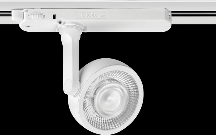 Spot pentru sina alb iluminare LED Grain din metal, S0013 - Maxlight [2]