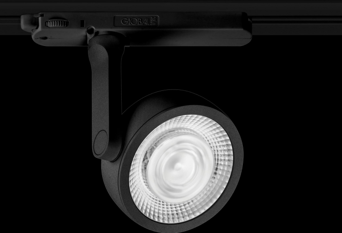 Spot pentru sina negru iluminare LED Grain din metal, S0014 - Maxlight [2]