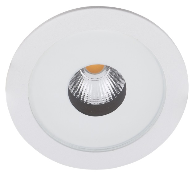 Spot rotund negru/alb iluminare LED Levon Ø 9,2 cm metal/sticla IP54, H0089 - Maxlight [2]