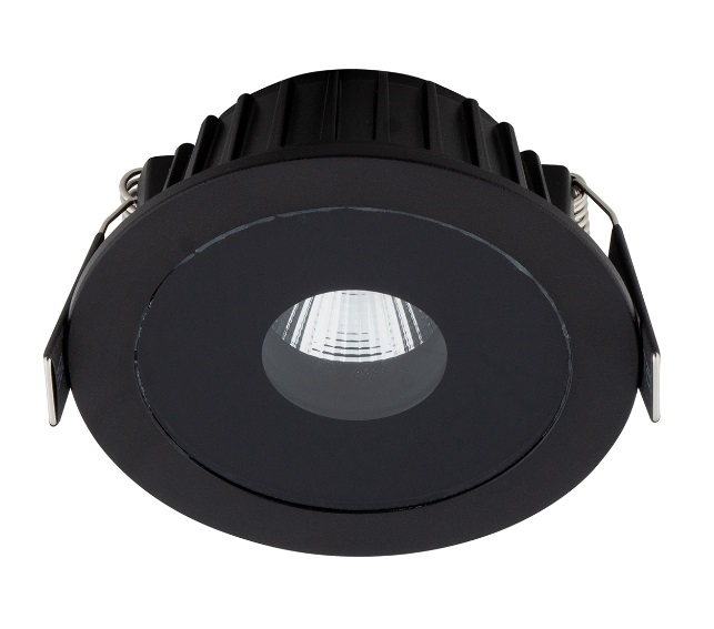 Spot rotund negru/alb iluminare LED Levon Ø 9,2 cm metal/sticla IP54, H0089 - Maxlight [6]
