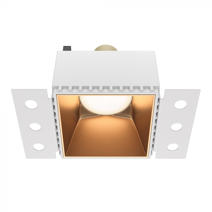 Spot Share DL051-01-GU10-SQ-WMG, incastrat, 1xGU10, alb+auriu, IP20, Maytoni [1]