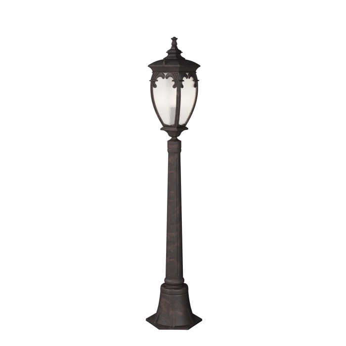 Stalp pentru exterior Fleur O414FL-01BZ1, 1xE27, negru+transparent, IP44, Maytoni [1]