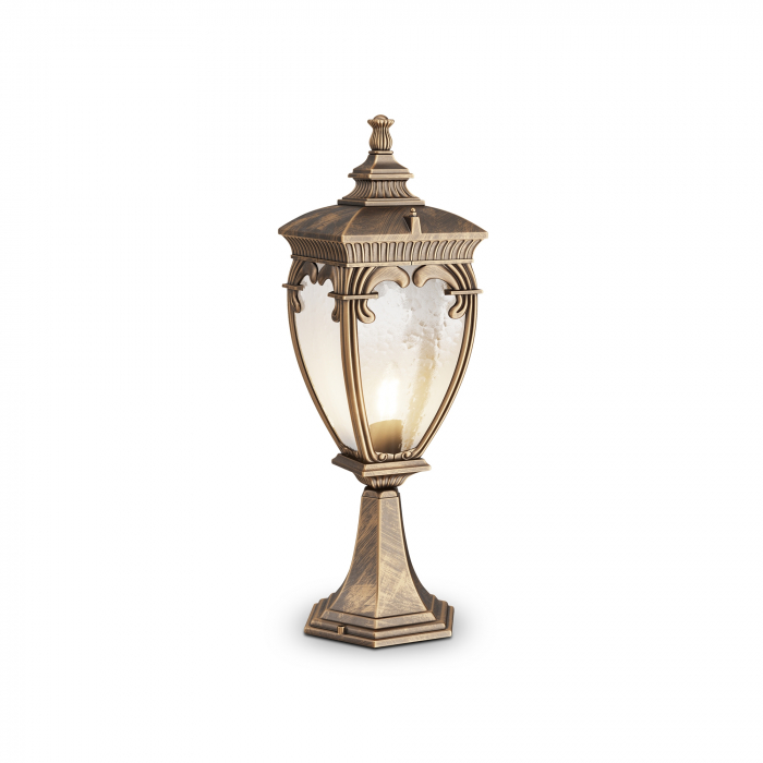 Stalp pentru exterior Fleur O414FL-01GB, 1xE27, bronz+transparent, IP44, Maytoni [1]