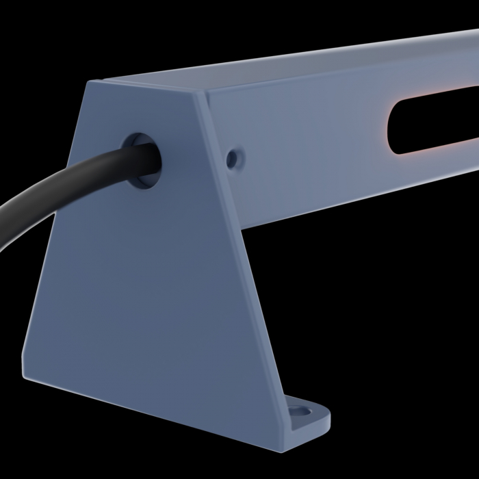 Stalp pentru exterior LED Edge O415FL-L15GR3K, 15W, 1000lm, lumina calda, IP65, gri, Maytoni [1]