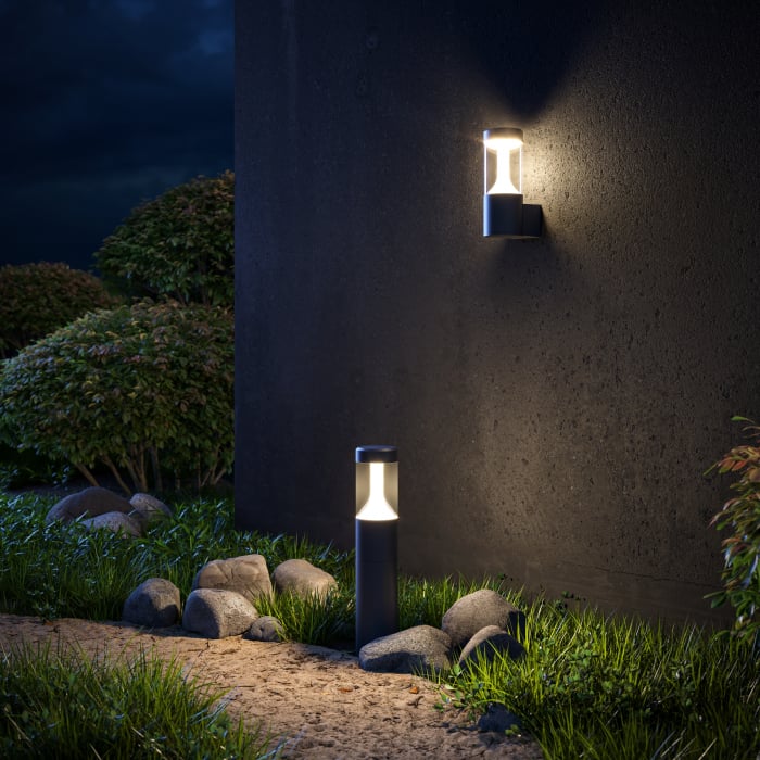 Stalp pentru exterior LED Koln O590FL-L8B4K1, 8W, 450lm, lumina neutra, IP54, negru, Maytoni [1]