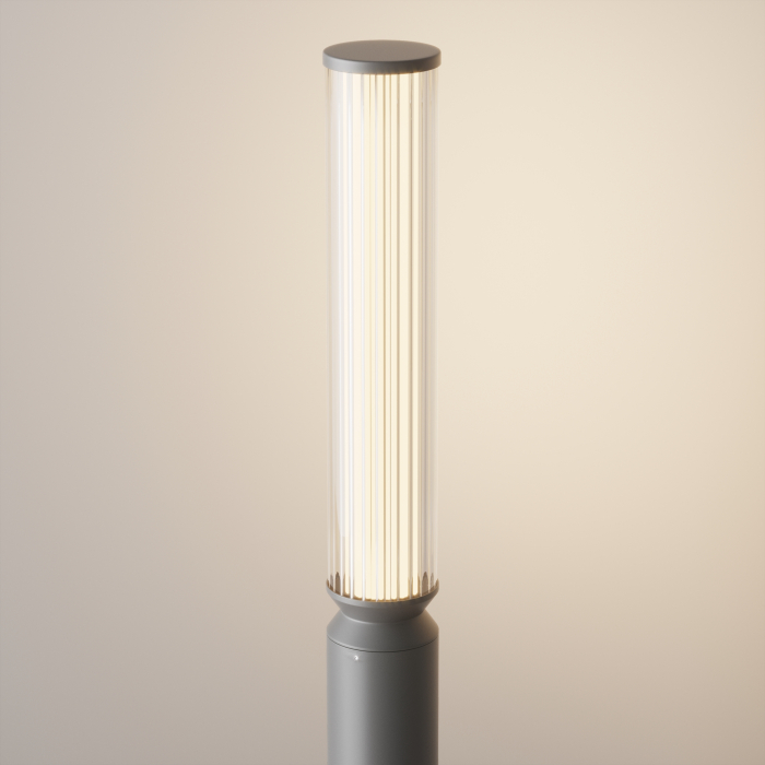Stalp pentru exterior LED Lit O593FL-L12GF3K, 12W, 600lm, lumina calda, IP65, grafit, Maytoni [3]