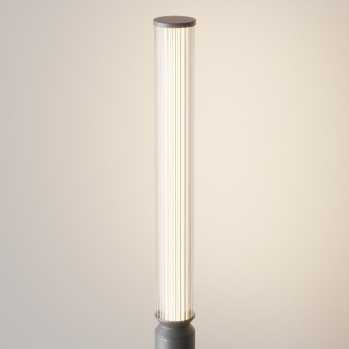 Stalp pentru exterior LED Lit O593FL-L20GF3K, 20W, 850lm, lumina calda, IP65, grafit, Maytoni [2]