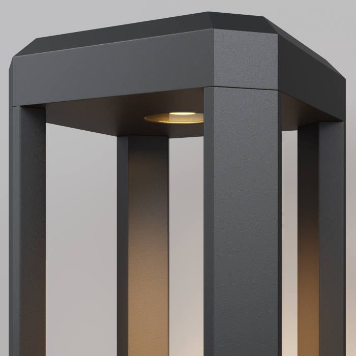 Stalp pentru exterior LED Royal mile O019FL-L12GR3K, 13W, 680lm, lumina calda, IP65, gri, Maytoni [4]
