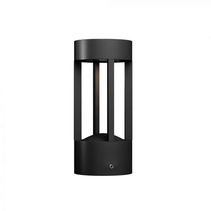 Stalp pentru exterior LED Vint O458WL-L9GF3K, 9W, 450lm, lumina calda, IP65, grafit, Maytoni [1]