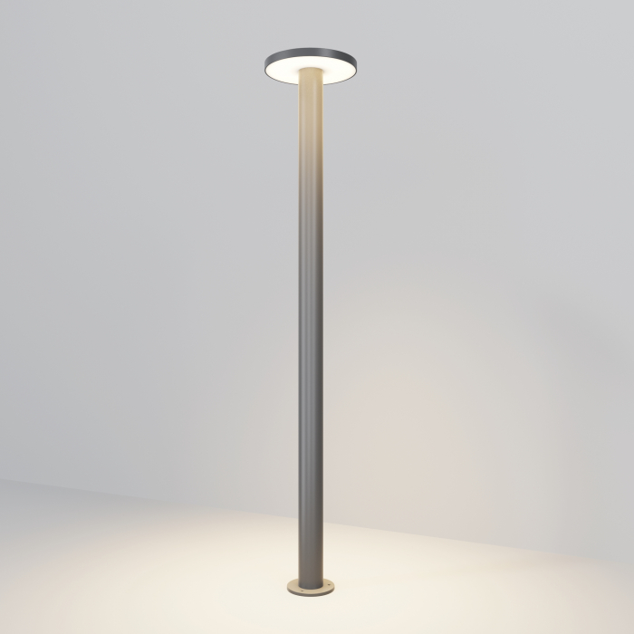 Stalp pentru exterior LED Wald O420FL-L12GF1, 12W, 1000lm, lumina calda, IP65, grafit, Maytoni [1]