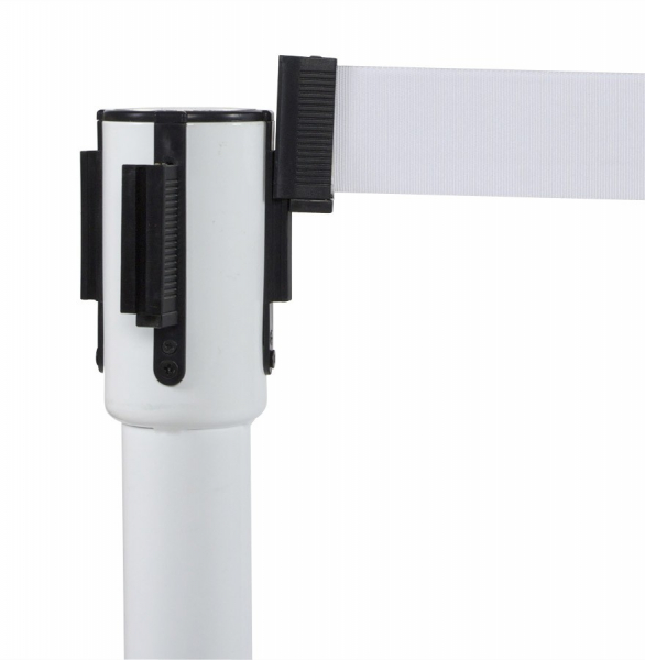 Stalpi albi de delimitare acces cu banda detasabila PUBLI 120 cm, OA00030WH - Kokoon [4]