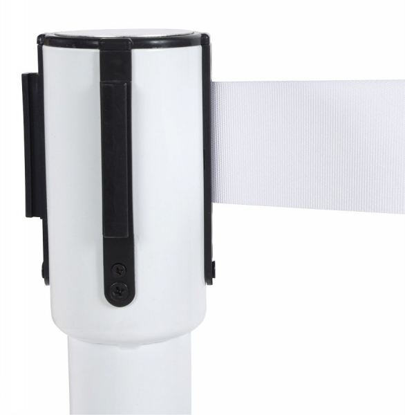 Stalpi albi de delimitare acces cu banda detasabila PUBLI 120 cm, OA00030WH - Kokoon [2]