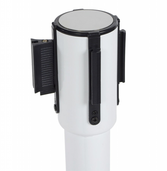 Stalpi albi de delimitare acces cu banda detasabila PUBLI 120 cm, OA00030WH - Kokoon [3]